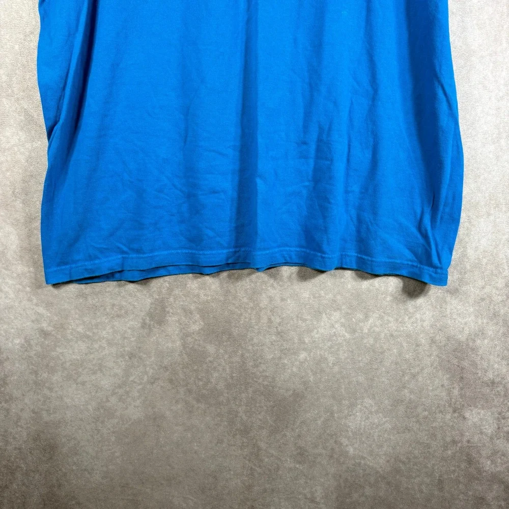 The‎ North Face T-Shirt Mens Large Blue Half Dome Graphic Short Sleeve Cotton